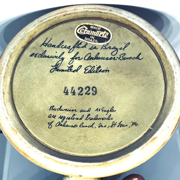 BUDWEISER 1981 VINTAGE CHICAGO COLLECTOR'S BEER STEIN - Picture 9 of 11